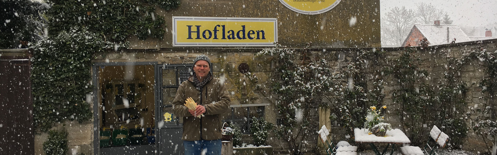 Hofladen im Winter